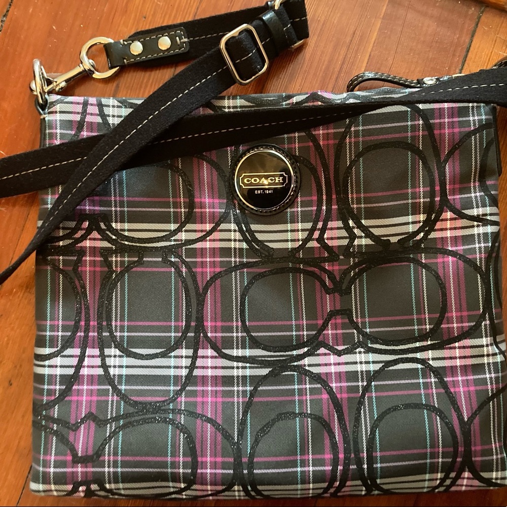 Coach cross body bag with logo design